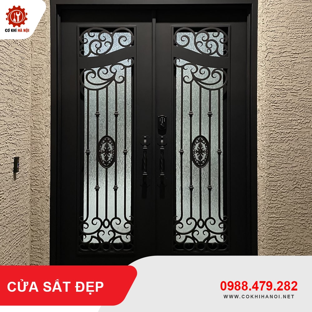 Thiết kế, gia công làm cửa sắt đẹp giá chỉ từ 750.000 VNĐ/m2