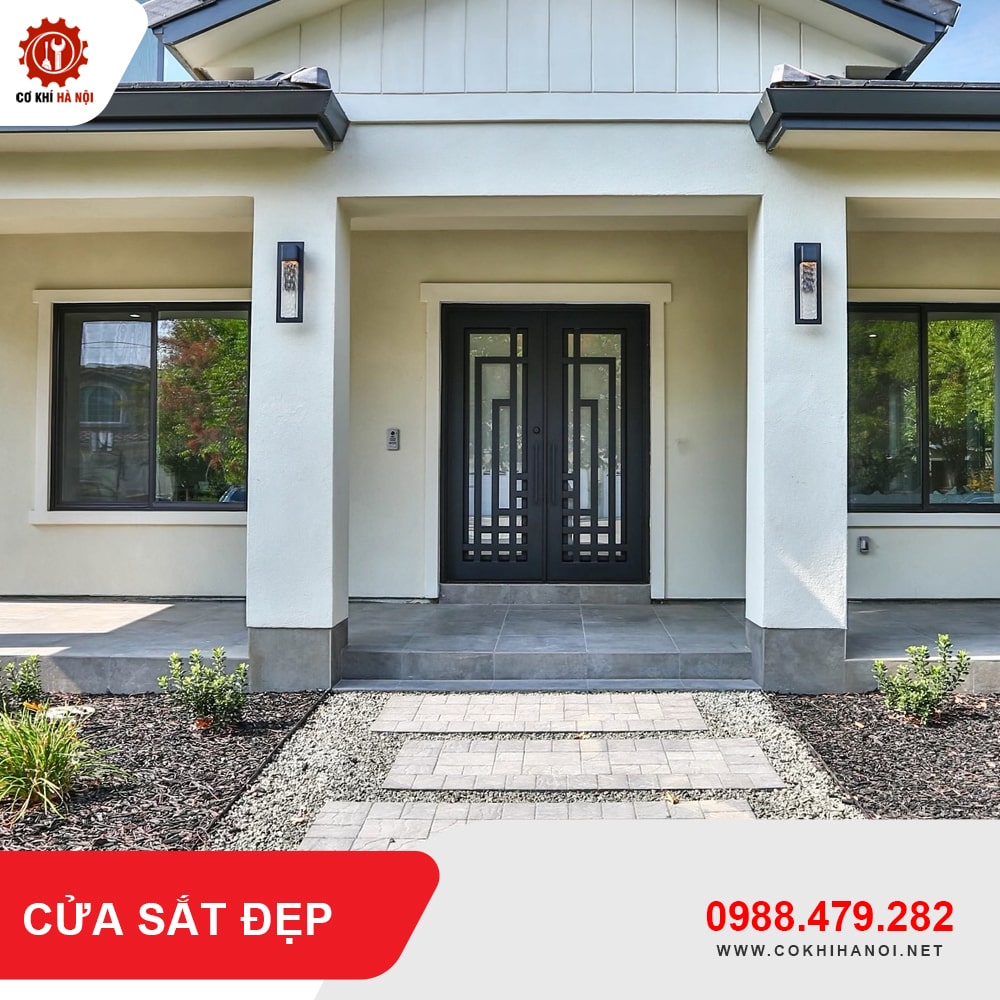 Thiết kế, gia công làm cửa sắt đẹp giá chỉ từ 750.000 VNĐ/m2