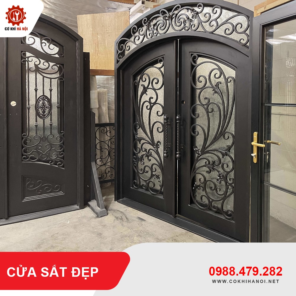 Thiết kế, gia công làm cửa sắt đẹp giá chỉ từ 750.000 VNĐ/m2