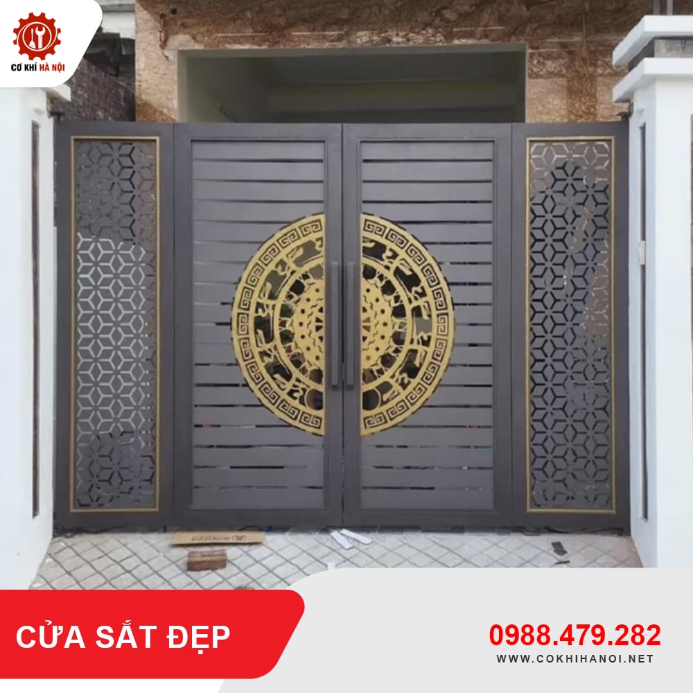 Thiết kế, gia công làm cửa sắt đẹp giá chỉ từ 750.000 VNĐ/m2
