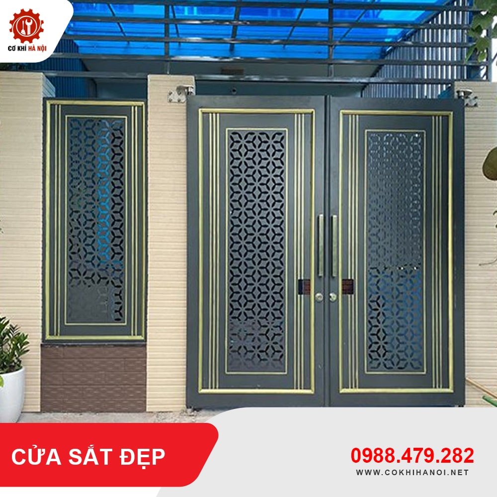 Thiết kế, gia công làm cửa sắt đẹp giá chỉ từ 750.000 VNĐ/m2