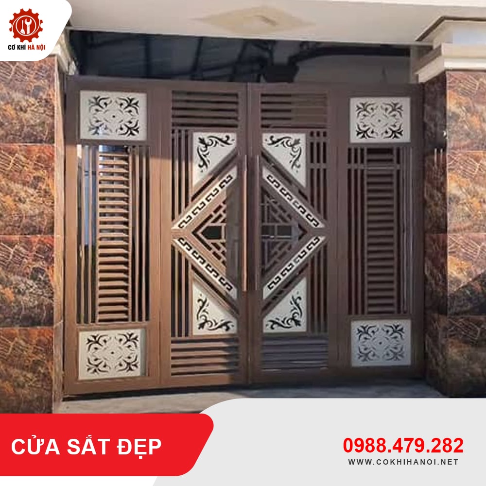 Thiết kế, gia công làm cửa sắt đẹp giá chỉ từ 750.000 VNĐ/m2