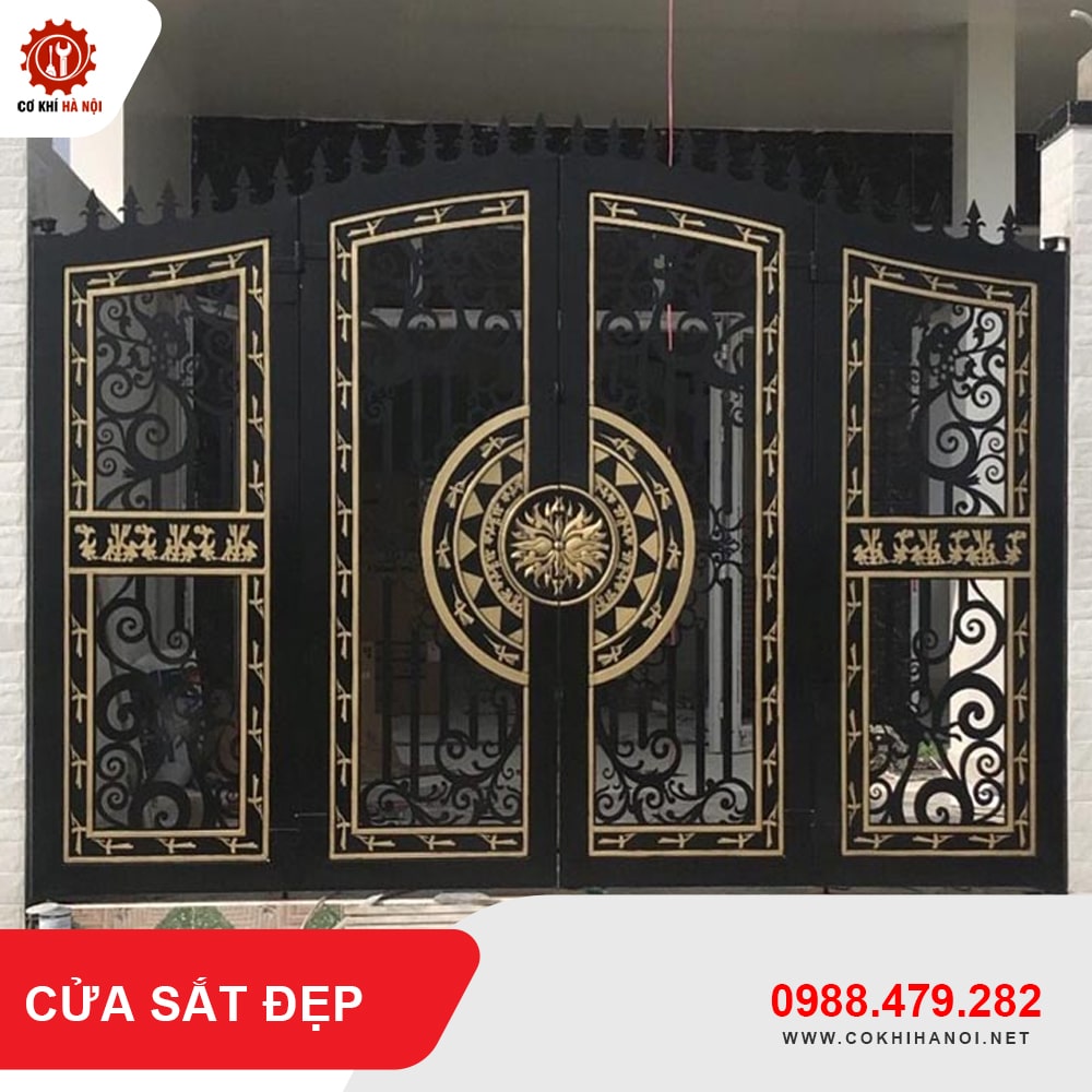 Thiết kế, gia công làm cửa sắt đẹp giá chỉ từ 750.000 VNĐ/m2
