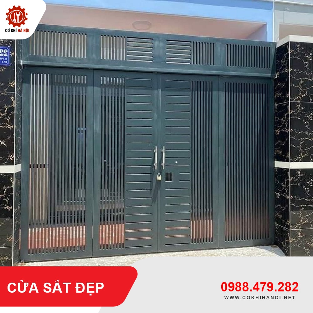 Thiết kế, gia công làm cửa sắt đẹp giá chỉ từ 750.000 VNĐ/m2