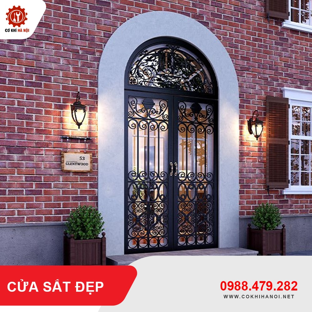 Thiết kế, gia công làm cửa sắt đẹp giá chỉ từ 750.000 VNĐ/m2