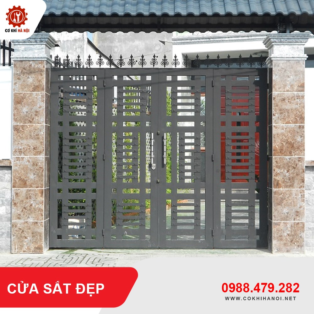 Thiết kế, gia công làm cửa sắt đẹp giá chỉ từ 750.000 VNĐ/m2