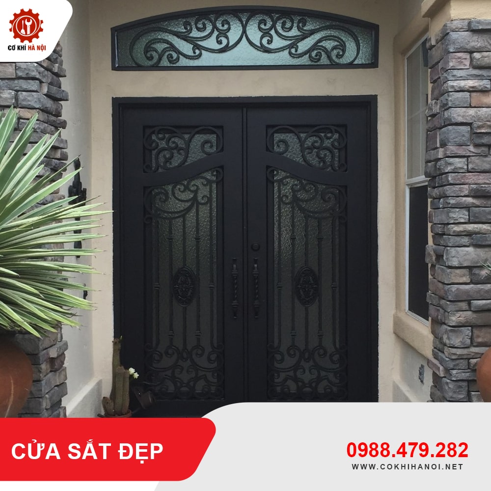 Thiết kế, gia công làm cửa sắt đẹp giá chỉ từ 750.000 VNĐ/m2