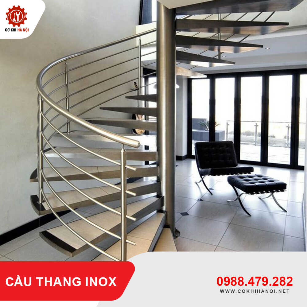 Báo giá thi công, làm cầu thang inox đẹp, giá tốt mới 2025