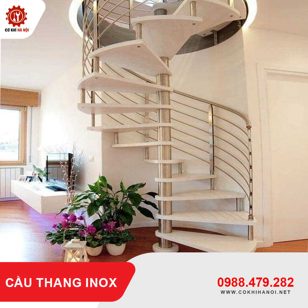 Báo giá thi công, làm cầu thang inox đẹp, giá tốt mới 2025