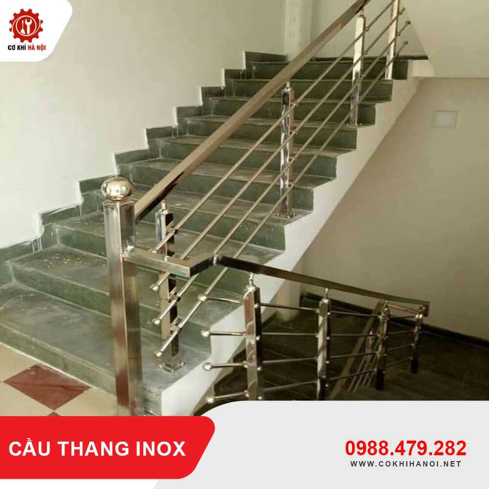 Báo giá thi công, làm cầu thang inox đẹp, giá tốt mới 2025