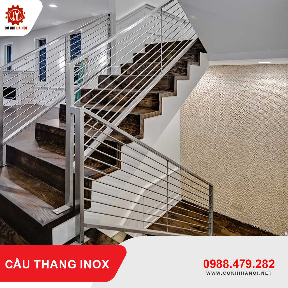 Báo giá thi công, làm cầu thang inox đẹp, giá tốt mới 2025