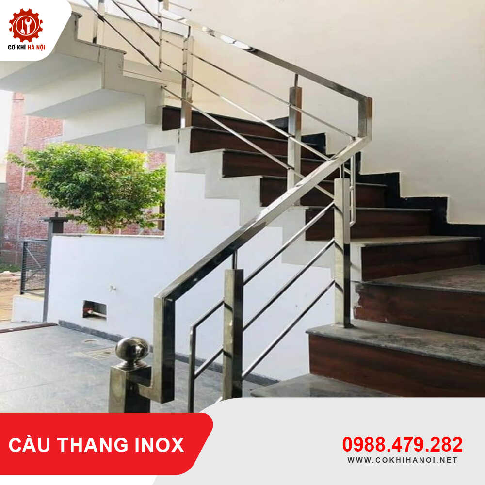 Báo giá thi công, làm cầu thang inox đẹp, giá tốt mới 2025