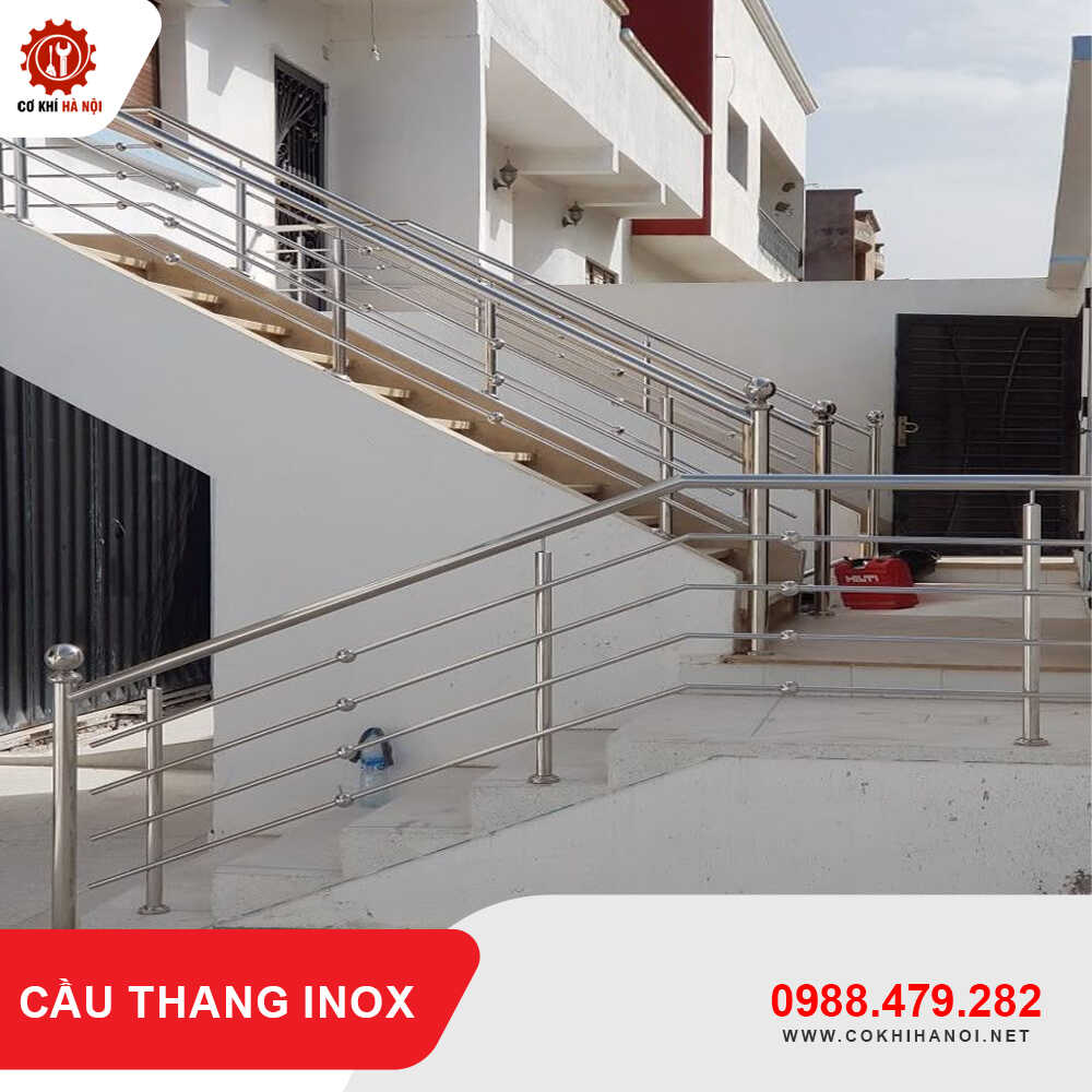 Báo giá thi công, làm cầu thang inox đẹp, giá tốt mới 2025