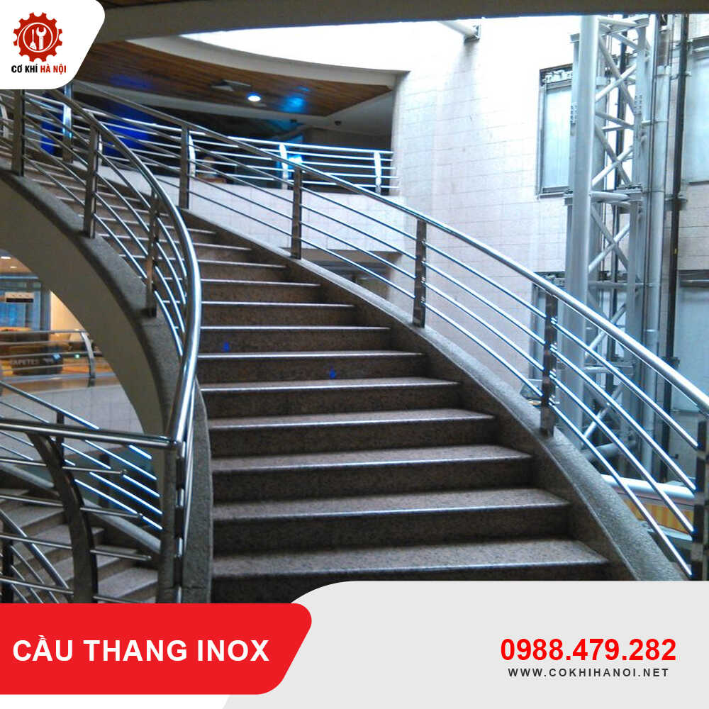 Báo giá thi công, làm cầu thang inox đẹp, giá tốt mới 2025