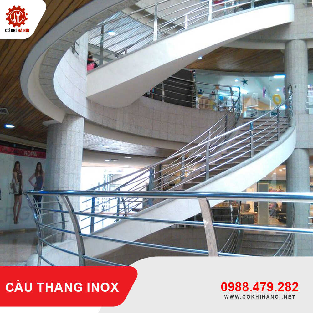 Báo giá thi công, làm cầu thang inox đẹp, giá tốt mới 2025
