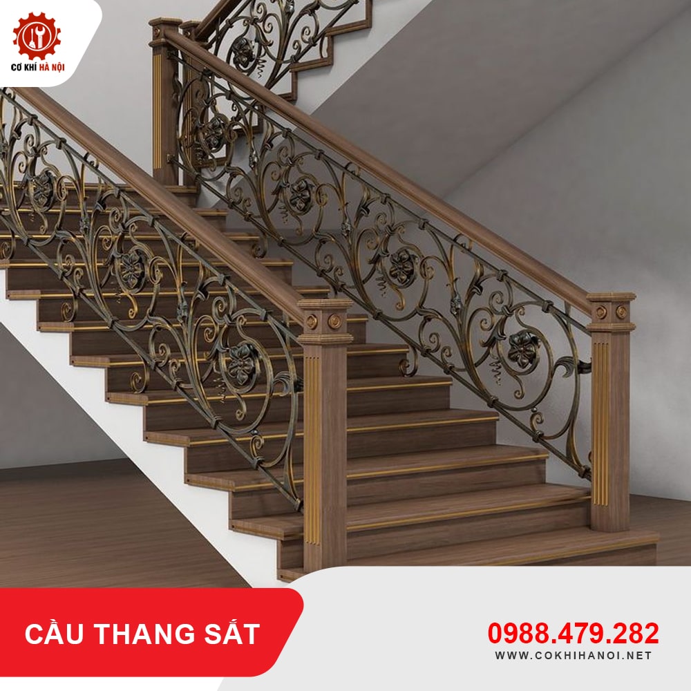 Báo giá làm cầu thang sắt đẹp, giá rẻ nhất năm 2025