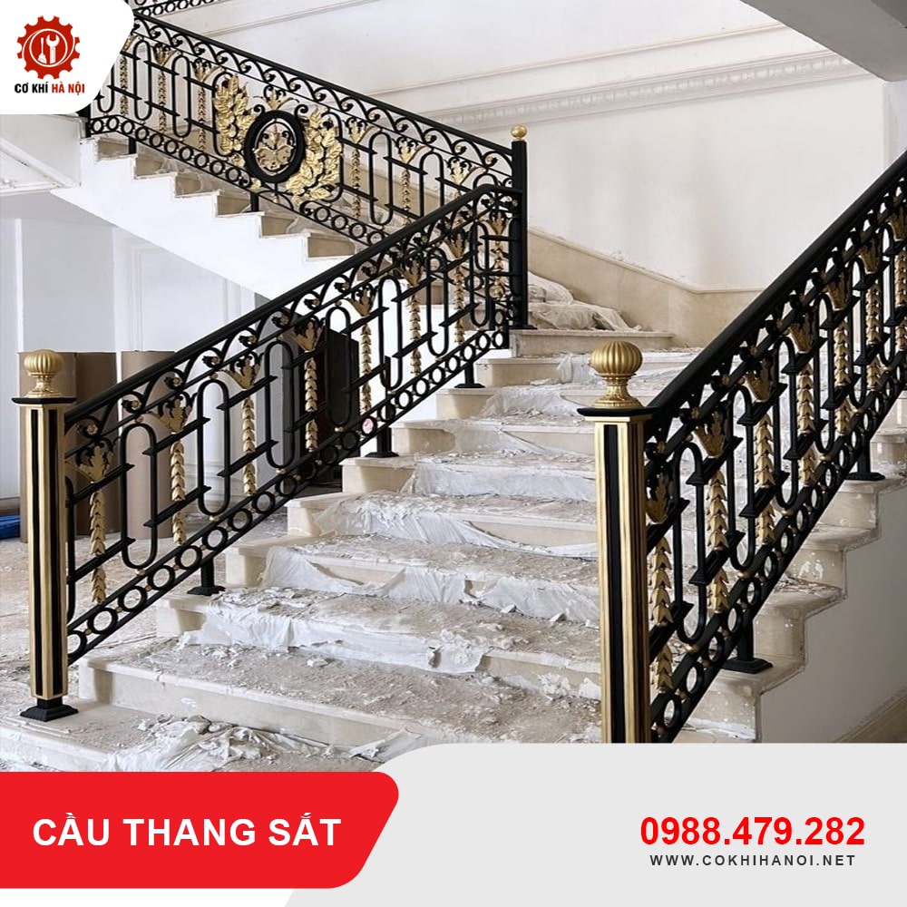 Báo giá làm cầu thang sắt đẹp, giá rẻ nhất năm 2025
