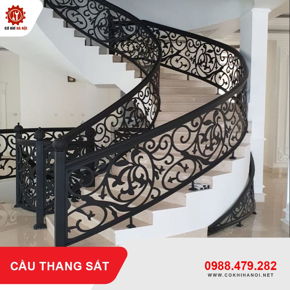 Báo giá làm cầu thang sắt đẹp, giá rẻ nhất năm 2025