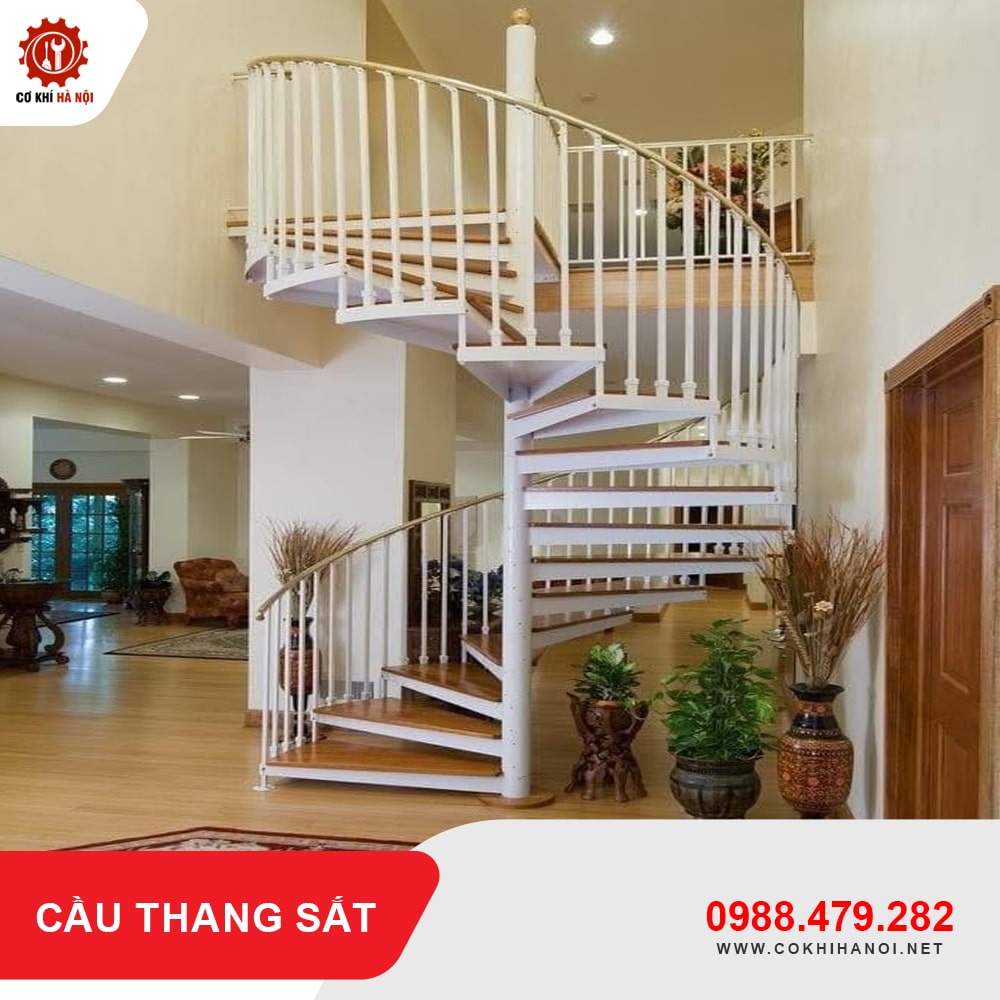 Báo giá làm cầu thang sắt đẹp, giá rẻ nhất năm 2025