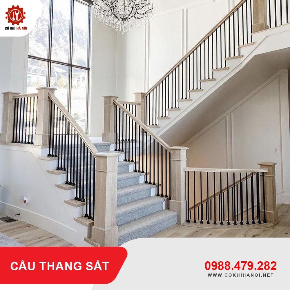 Báo giá làm cầu thang sắt đẹp, giá rẻ nhất năm 2025