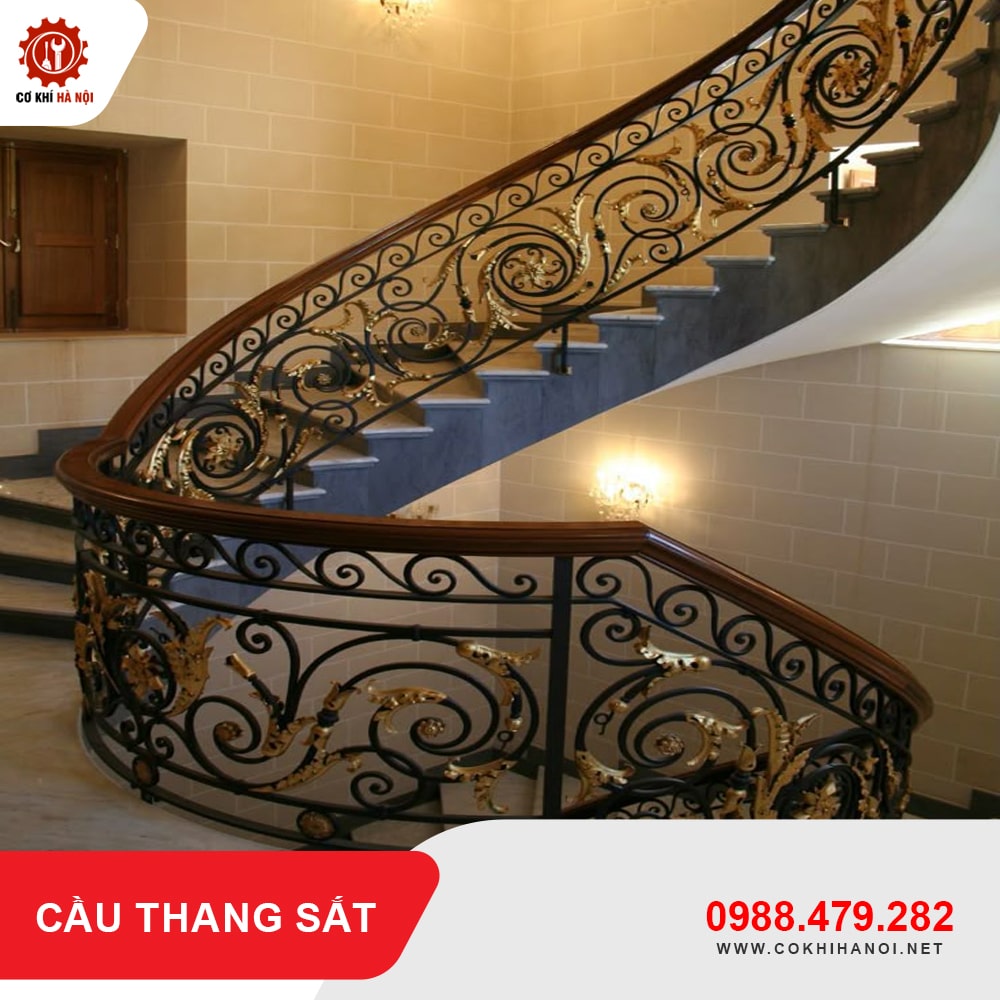 Báo giá làm cầu thang sắt đẹp, giá rẻ nhất năm 2025