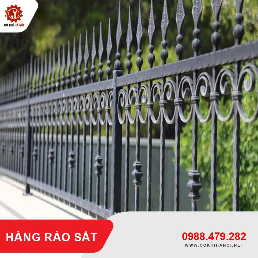 Báo giá thi công, làm hàng rào sắt tại Hà Nội giá tốt nhất 2025