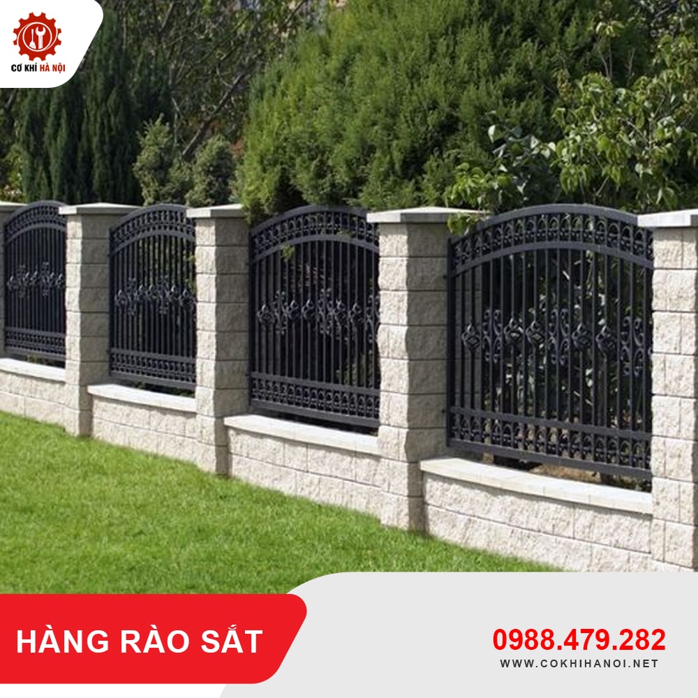Báo giá thi công, làm hàng rào sắt tại Hà Nội giá tốt nhất 2025