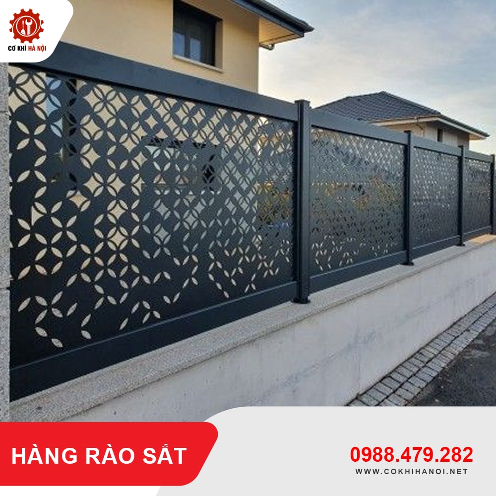 Báo giá thi công, làm hàng rào sắt tại Hà Nội giá tốt nhất 2025