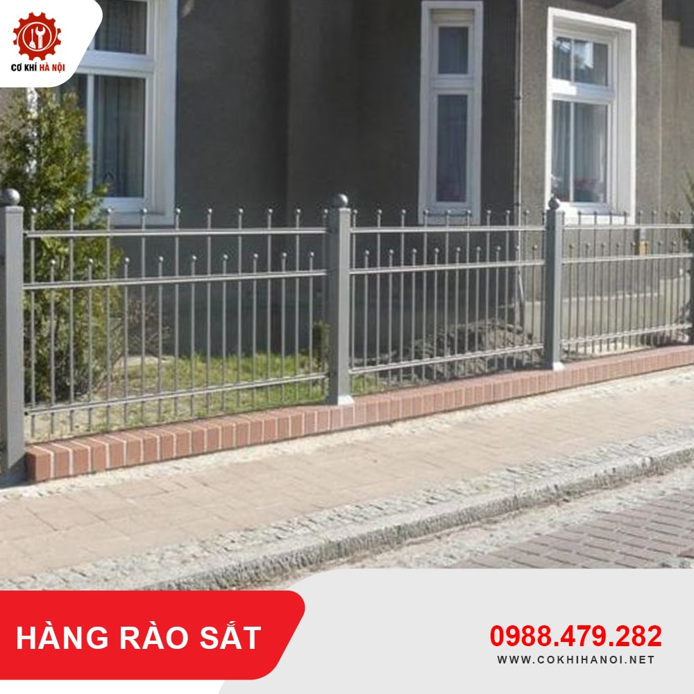 Báo giá thi công, làm hàng rào sắt tại Hà Nội giá tốt nhất 2025