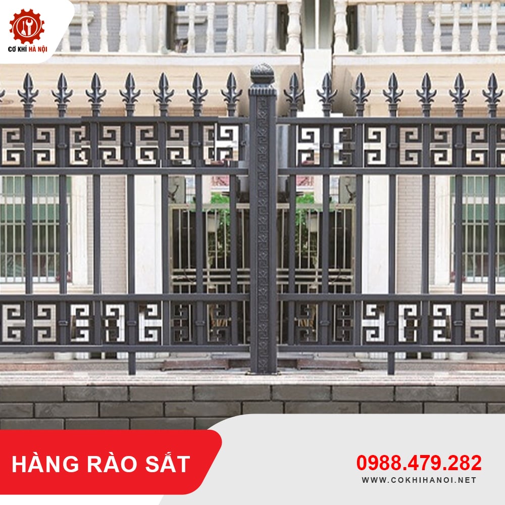 Báo giá thi công, làm hàng rào sắt tại Hà Nội giá tốt nhất 2025
