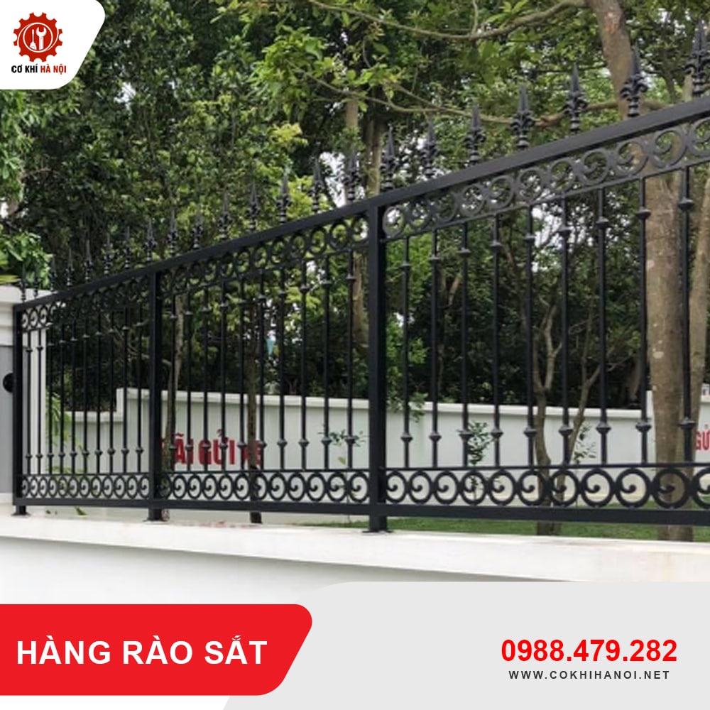 Báo giá thi công, làm hàng rào sắt tại Hà Nội giá tốt nhất 2025