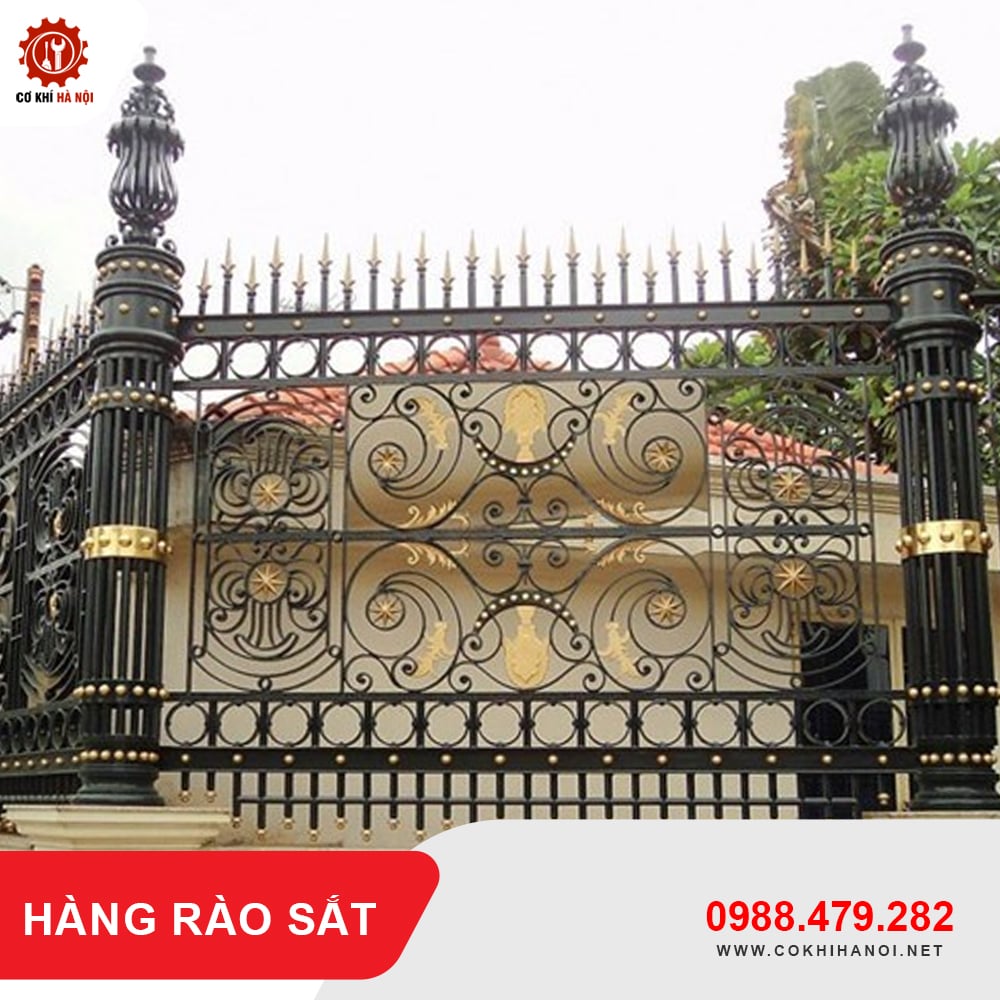 Báo giá thi công, làm hàng rào sắt tại Hà Nội giá tốt nhất 2025