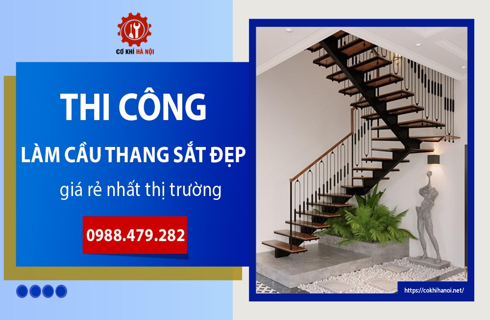 Báo giá làm cầu thang sắt đẹp, giá rẻ nhất năm 2025