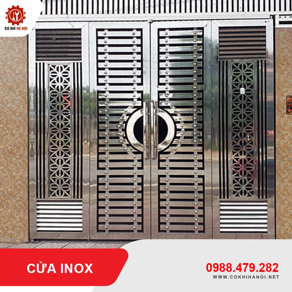 Báo giá thi công, làm cửa inox cao cấp, bền đẹp, chất lượng tốt