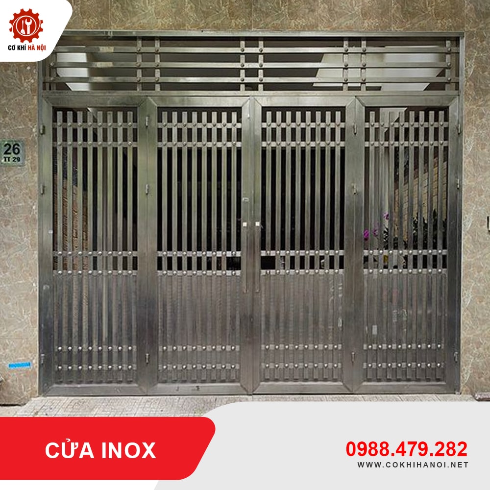 Báo giá thi công, làm cửa inox cao cấp, bền đẹp, chất lượng tốt