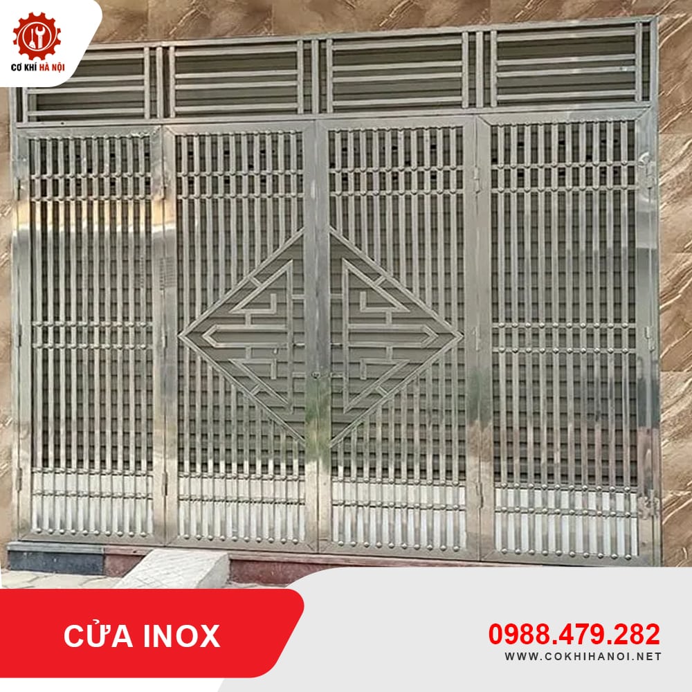 Báo giá thi công, làm cửa inox cao cấp, bền đẹp, chất lượng tốt