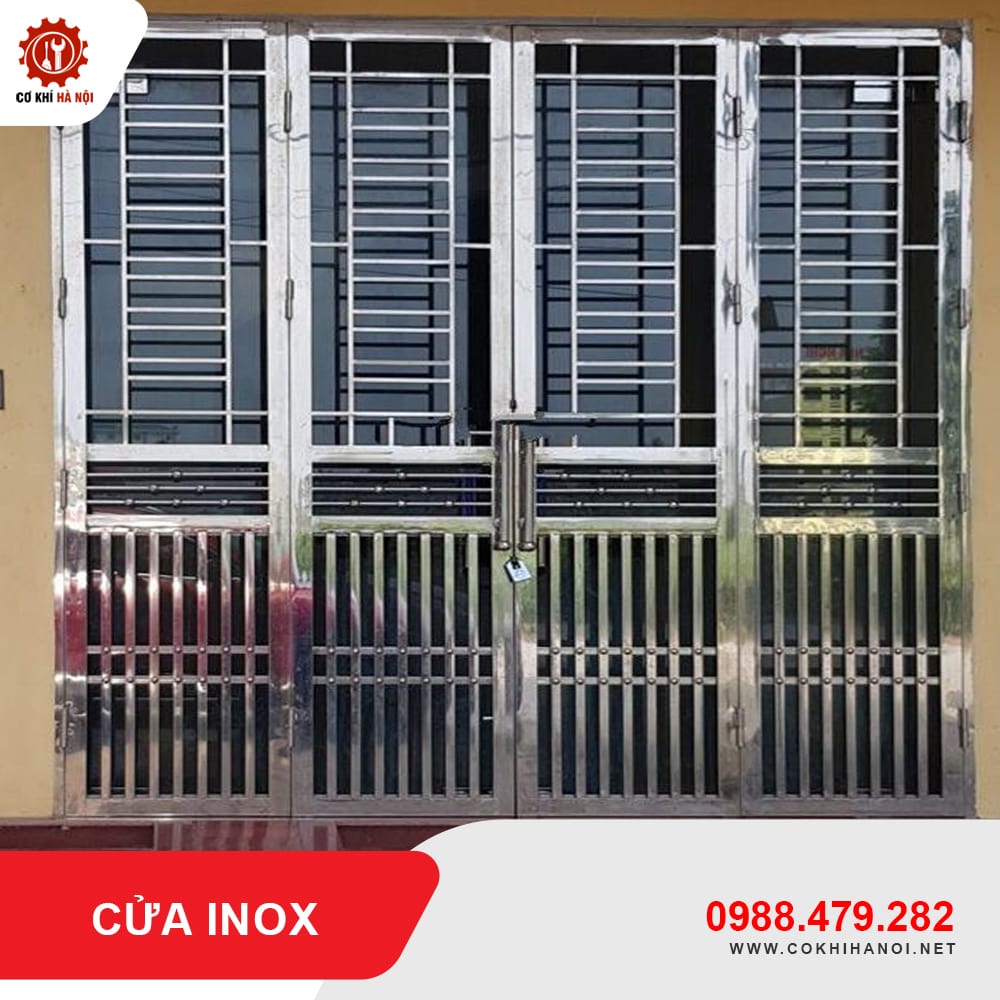 Báo giá thi công, làm cửa inox cao cấp, bền đẹp, chất lượng tốt