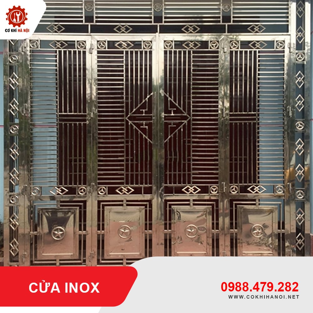Báo giá thi công, làm cửa inox cao cấp, bền đẹp, chất lượng tốt