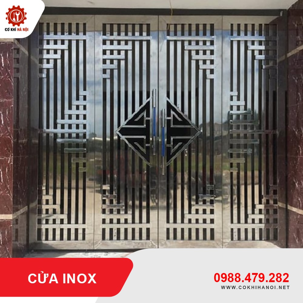 Báo giá thi công, làm cửa inox cao cấp, bền đẹp, chất lượng tốt