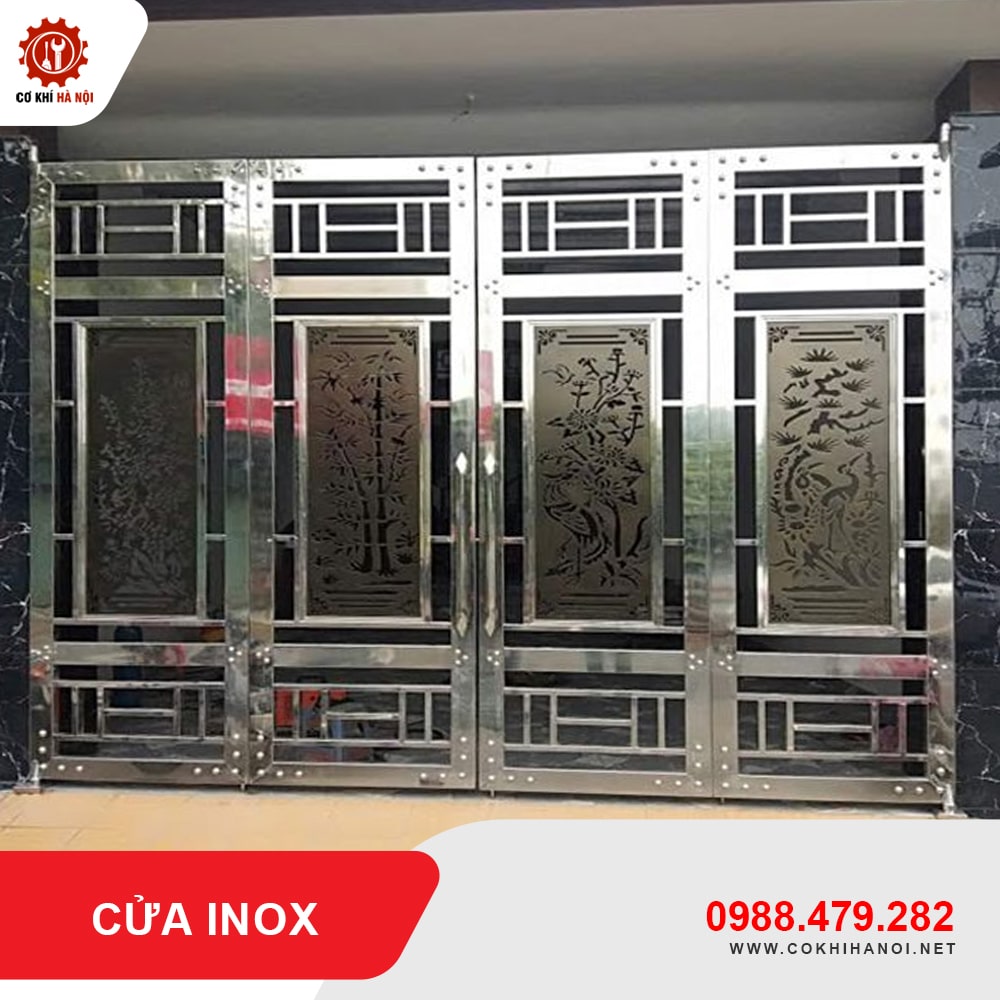 Báo giá thi công, làm cửa inox cao cấp, bền đẹp, chất lượng tốt