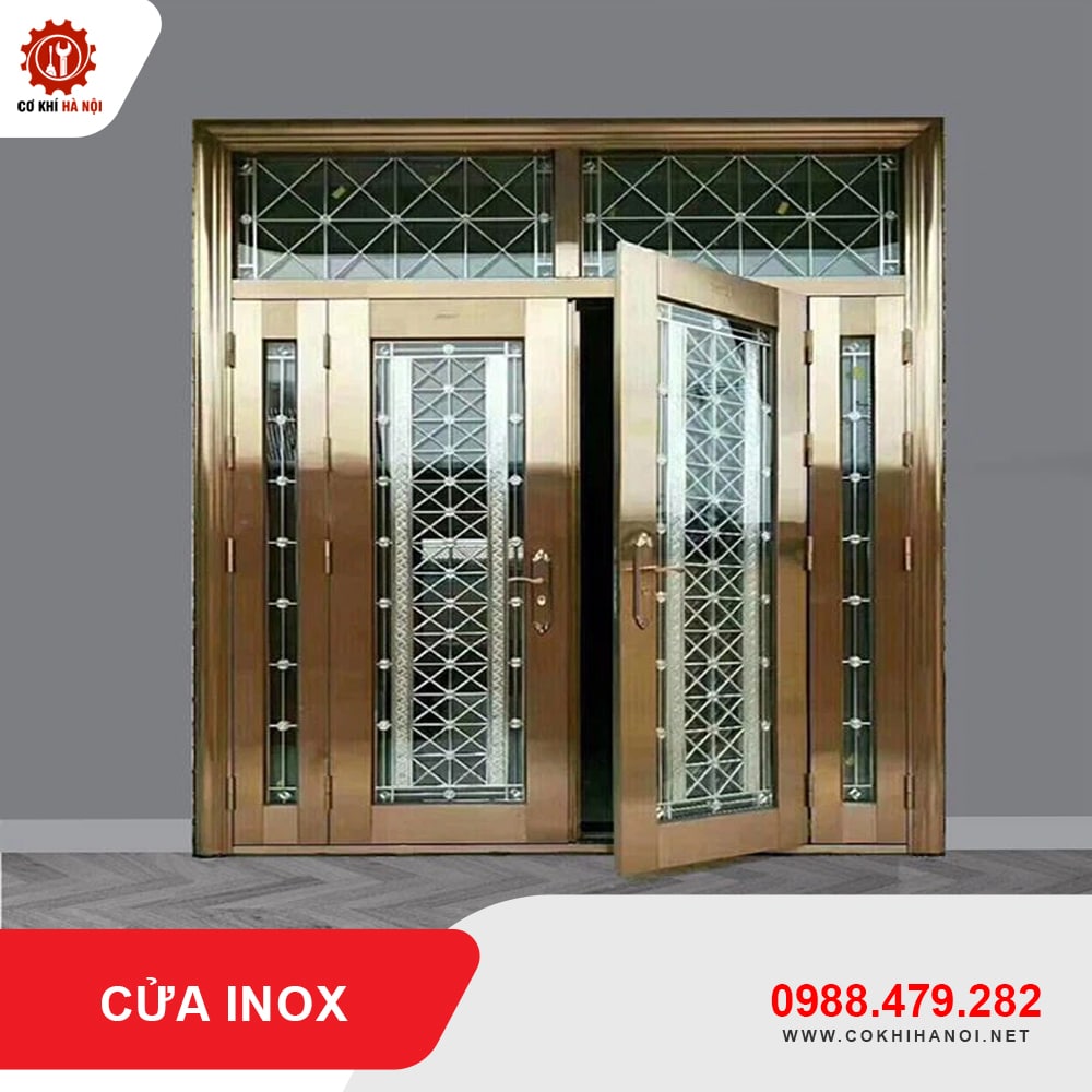 Báo giá thi công, làm cửa inox cao cấp, bền đẹp, chất lượng tốt