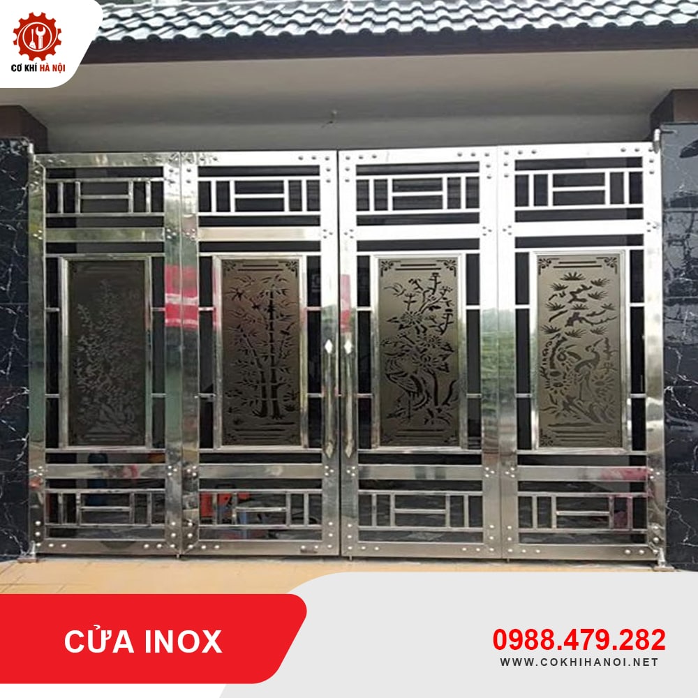 Cửa inox CKHNCI-29Báo giá thi công, làm cửa inox cao cấp, bền đẹp, chất lượng tốt