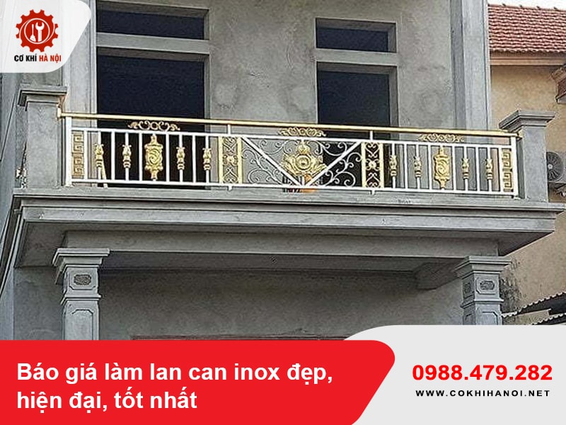 Báo giá làm lan can inox đẹp, hiện đại, tốt nhất 2025
