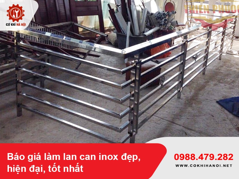 Báo giá làm lan can inox đẹp, hiện đại, tốt nhất 2025