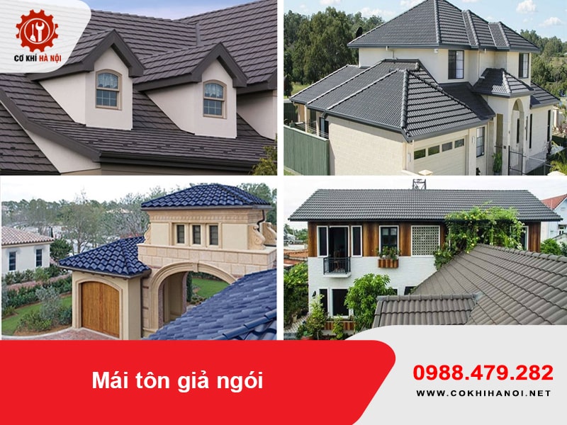 Mái tôn giả ngói