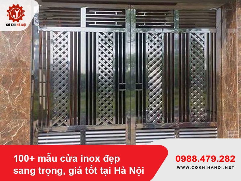 100+ mẫu cửa inox đẹp, sang trọng, giá tốt tại Hà Nội