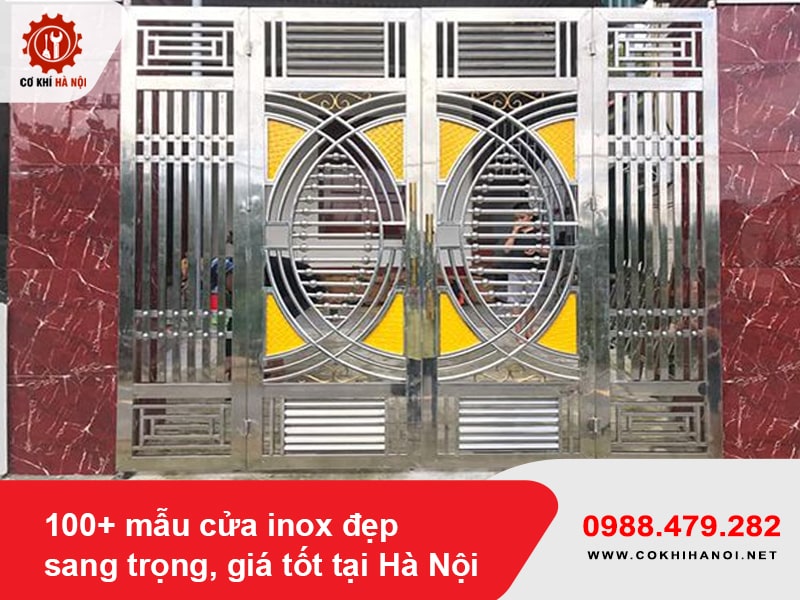 100+ mẫu cửa inox đẹp, sang trọng, giá tốt tại Hà Nội