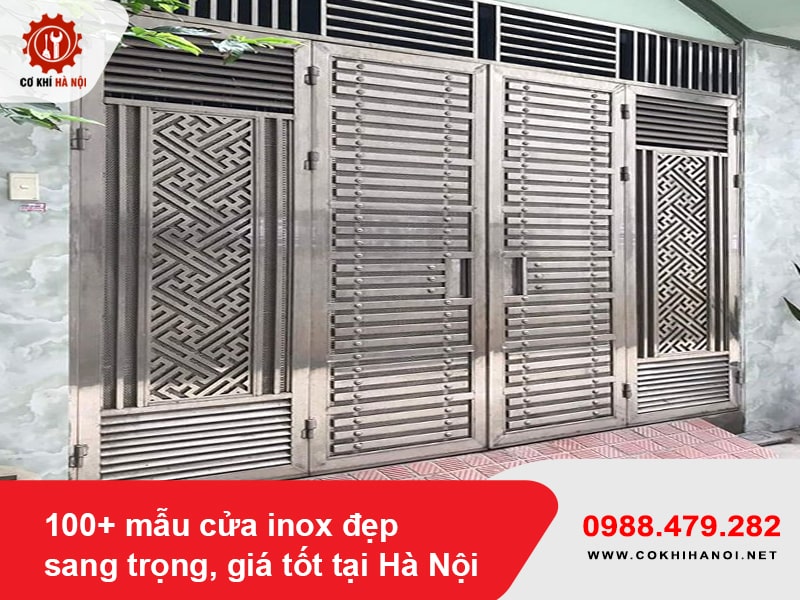 100+ mẫu cửa inox đẹp, sang trọng, giá tốt tại Hà Nội