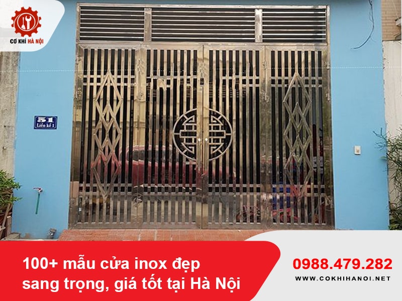 100+ mẫu cửa inox đẹp, sang trọng, giá tốt tại Hà Nội