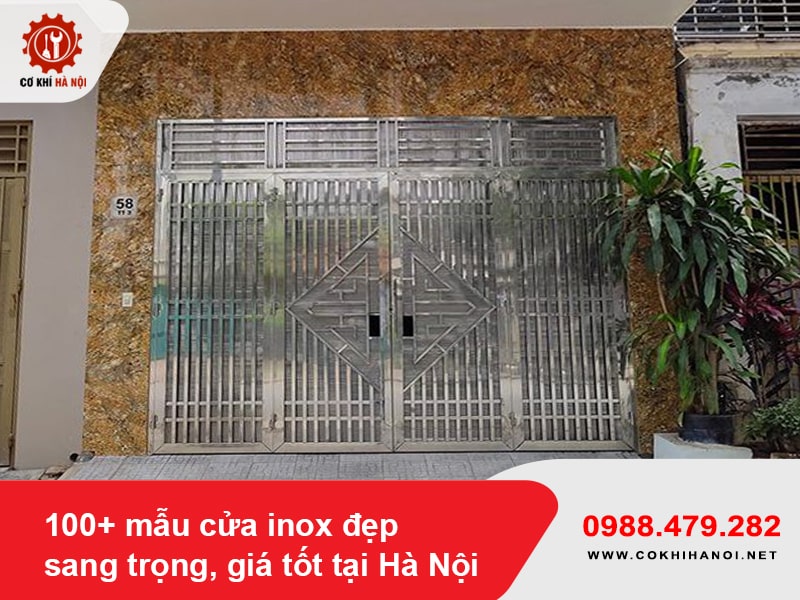 100+ mẫu cửa inox đẹp, sang trọng, giá tốt tại Hà Nội